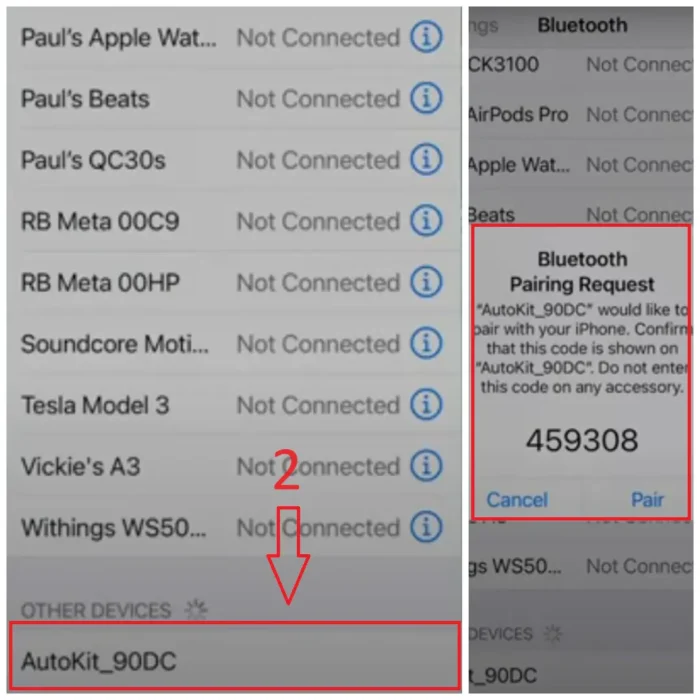 Ensure that the hotspot is turned on firsthand and ensure that the bluetooth devices list found is refreshed if the device isn't discoverable.