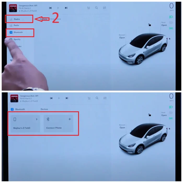 If the device is unavailable under bluetooth ,ensure that your mobile device has its bluetooth on and add the phone to the list of paired devices