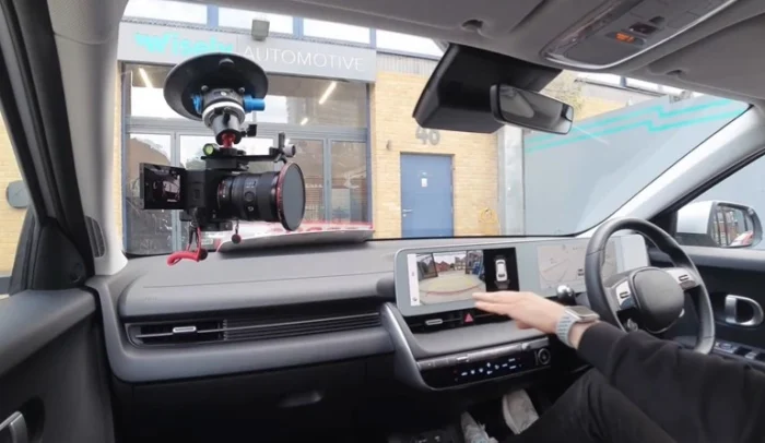 driver seat view on hyundai ioniq 5