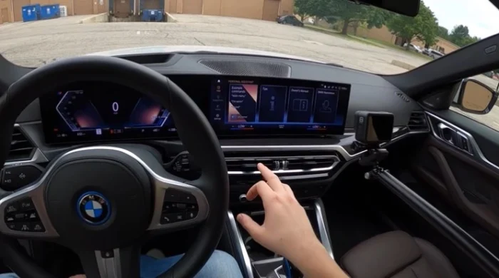 driver view interior BMW car