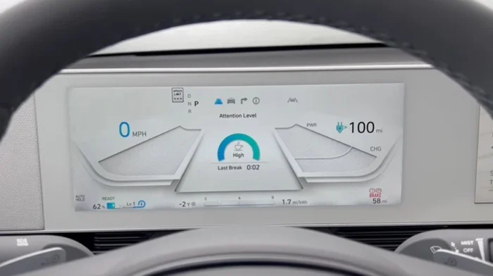 hyundai ioniq 5 display on dashboard