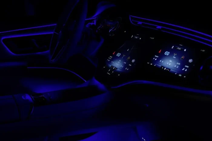 Mercedes EQS ambient lighting