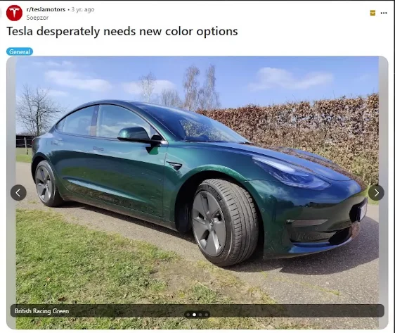 Tesla Model Y showcasing the new color options, with a focus on the Quicksilver color now available for all trims in the US and Canada