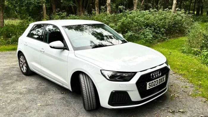 white car audi
